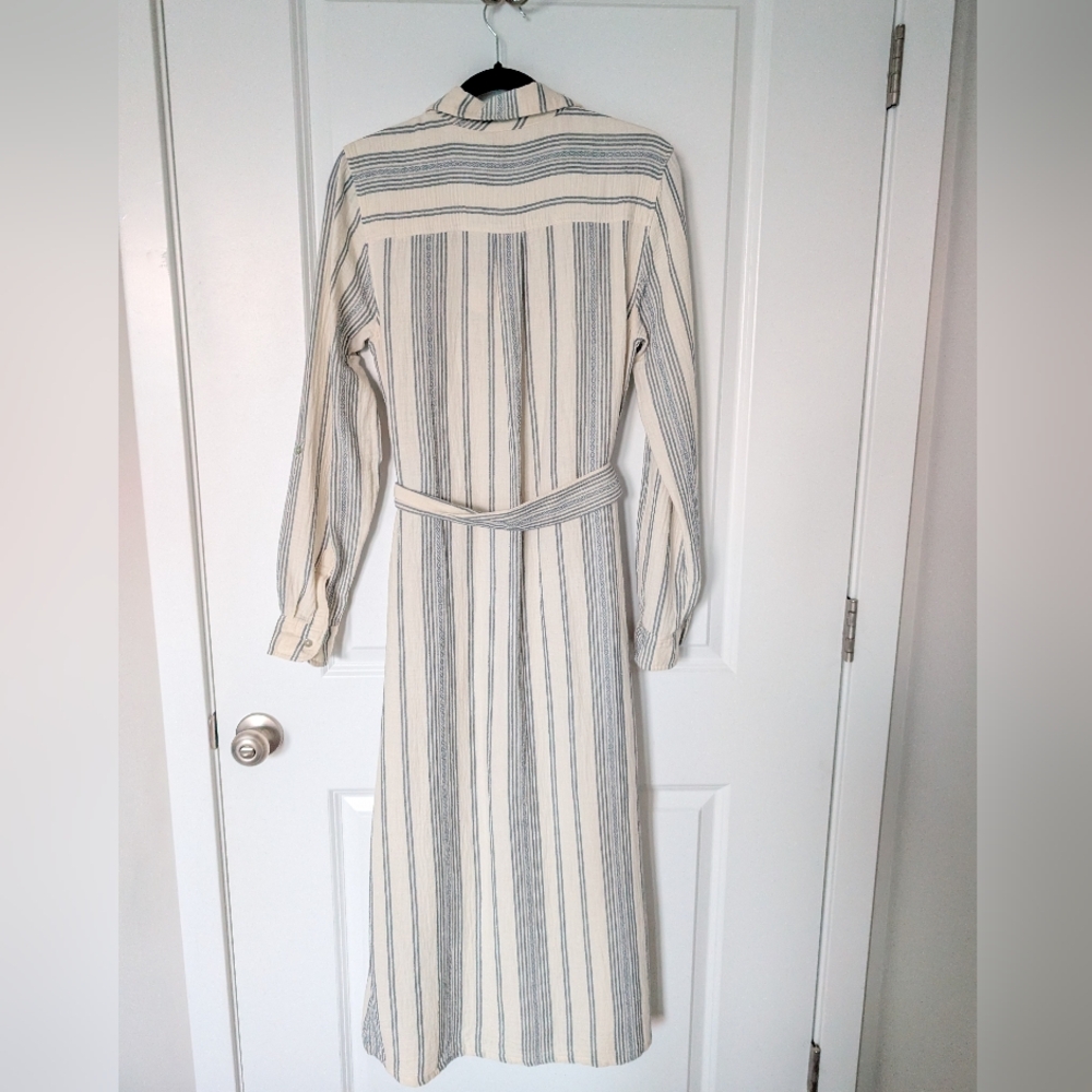 NWT Faherty Dream Cotton Iris Dress in Tidal Wave Dobby - Picture 3 of 10